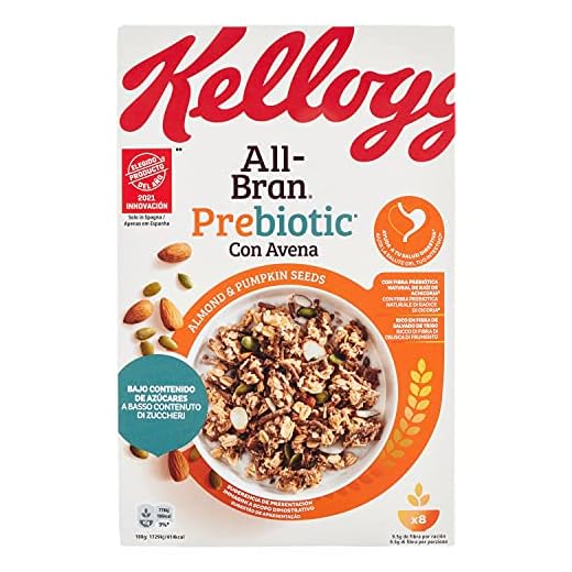 All Bran 5100125000 Cereales Prebiotic en granolas con almendras y semillas de calabaza, 380 g