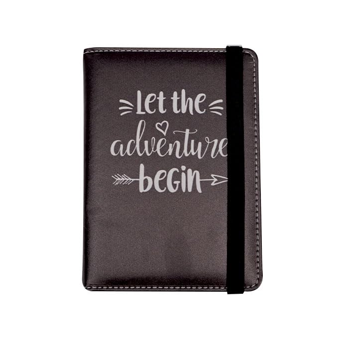 Passport Holder for Travel Essentials, Passport Cover Personalized Leather Wallet, Wallet For Men Women Birthday Gift, White, Adventure-image-12