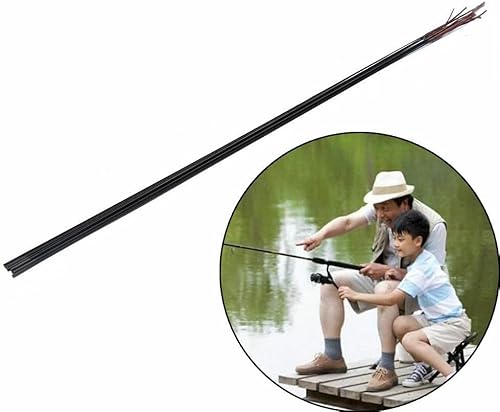 Miniatura 2 de Paquete de 5 puntas de caña de pescar de 17.7 in de repuesto para caña de pescar, caña de carbono hueca