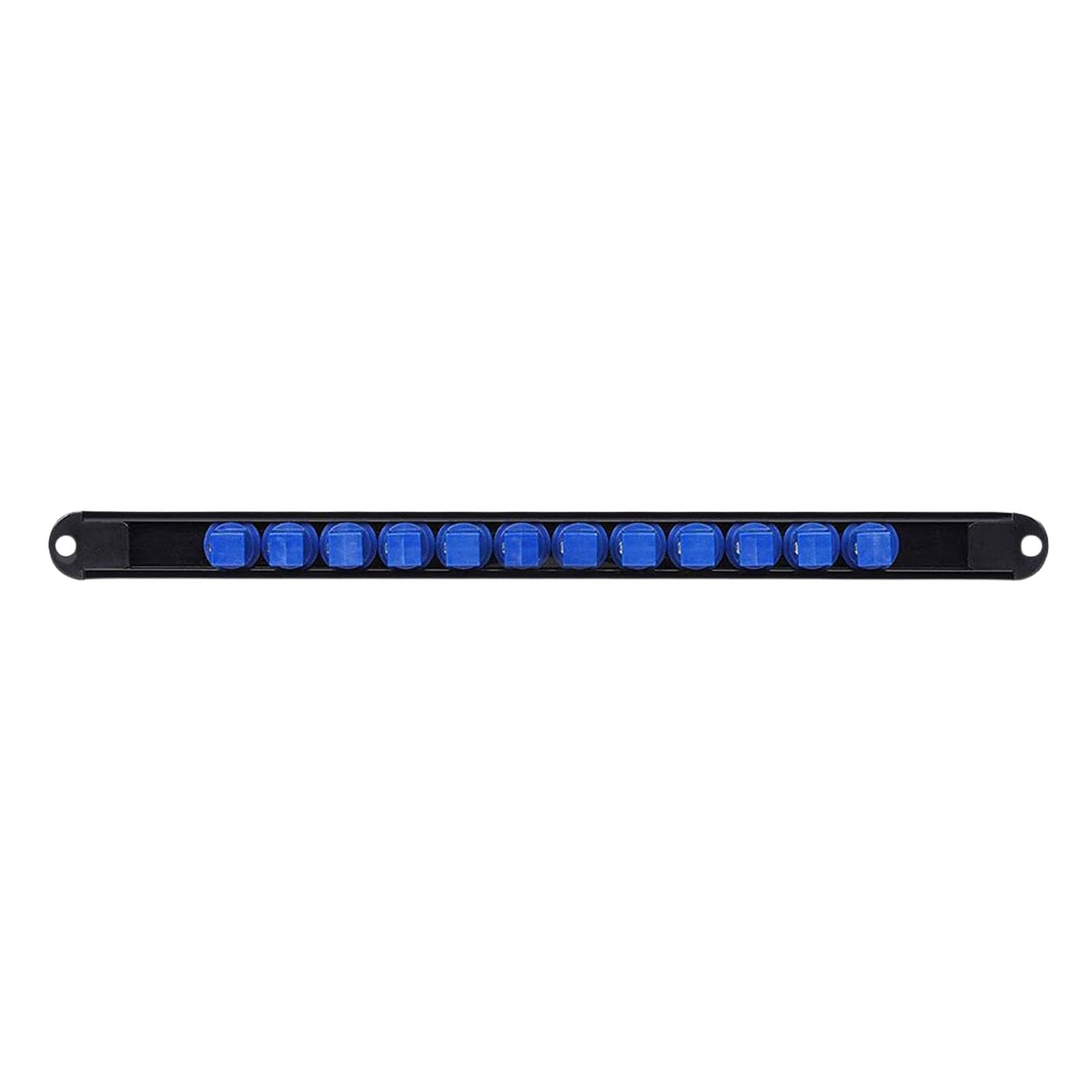 Woedpez 1 2Inch Blue 360 Degree Rotation Socket Organization 1/4 3/8 1 / 2Inch Clip Holder Sliding Stand Sleeve Rack Organization Rack