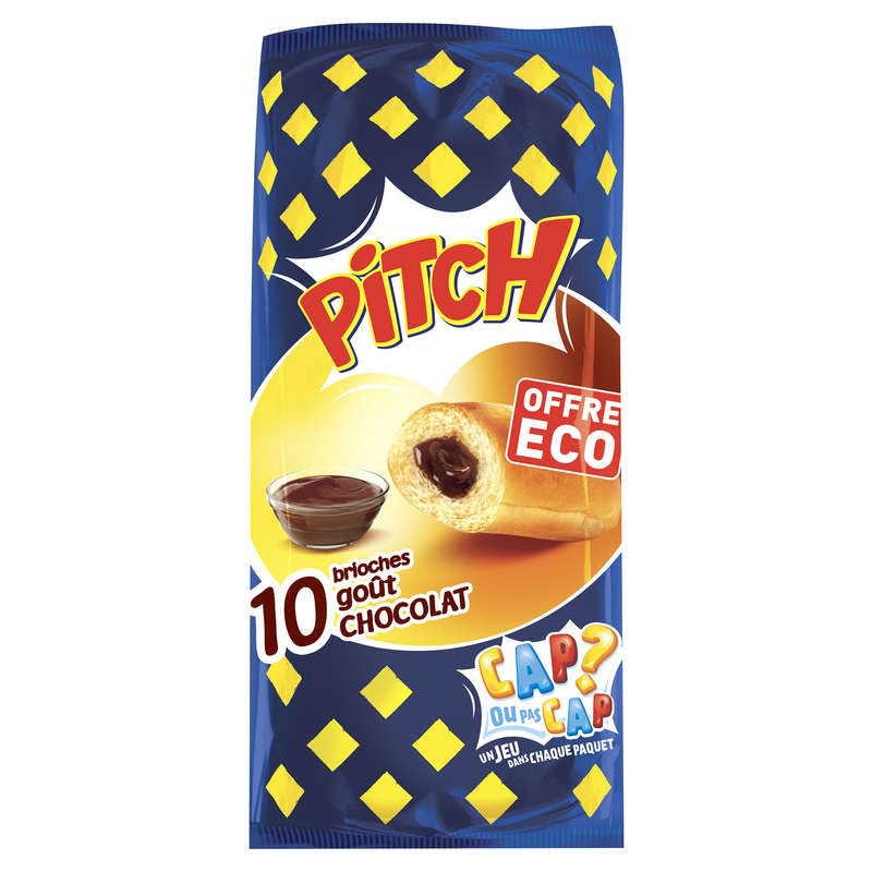 Pasquier Pitch, Brioches au chocolat - Le paquet de 385g