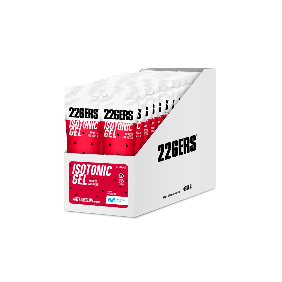 226ERS Isotonic Gel, Gel isotonico sportivo ciclodestrina, anguria, 24 x 68 g