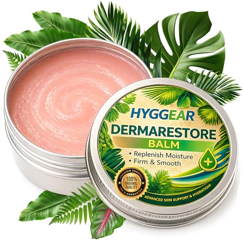 Hyggear Derma Restore Balm Crepey Skin Cream for Aging Skin Deeply Hydrating Body Balm for Arms Legs Neck and Chest Moisturizer for Older Women with Aloe Ginger and Honey