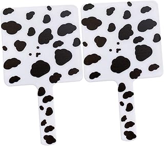 BIUDECO 2pcs Vanity Mirror Vintage Makeup Mirror Wall-Mounted Mirrors Travel Make up Mirror Hairdressing Handheld Mirror Handheld Beauty Mirror Wall Hanging Mirror Travel Mirrors The Cow