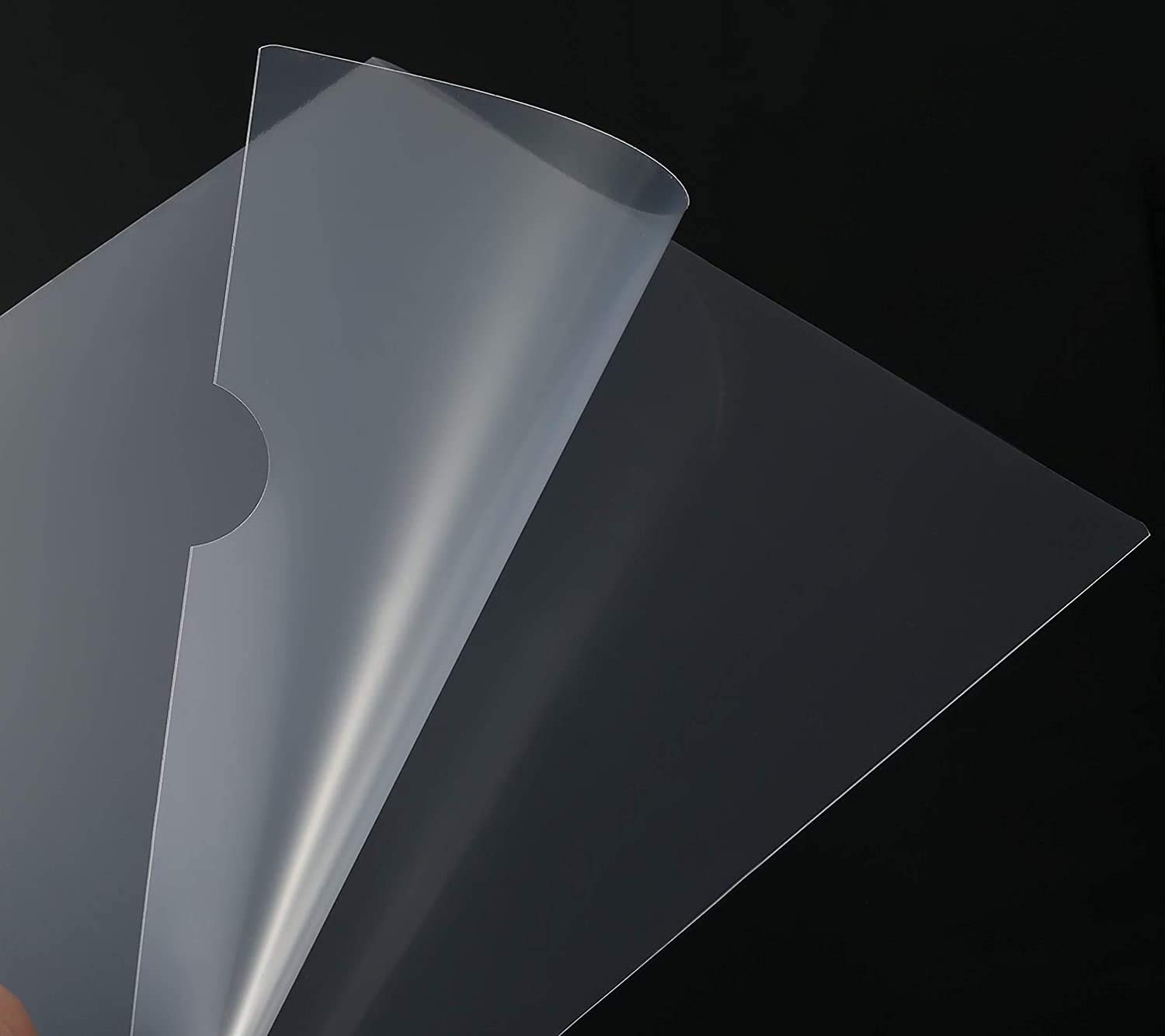 Buste trasparenti per documenti formato A4, a L, in plastica, per documenti, documenti, certificati, 100 pezzi