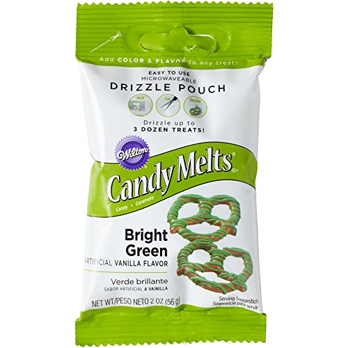 Wilton Bright Green Candy Melts® Drizzle Pouch, 2 oz.