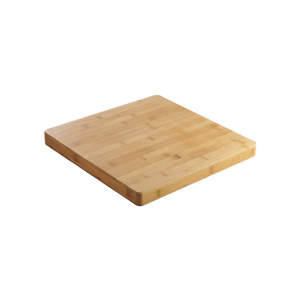 Typhoon Essentials 37 cm Square Butchers Block, Wood, Multicolour