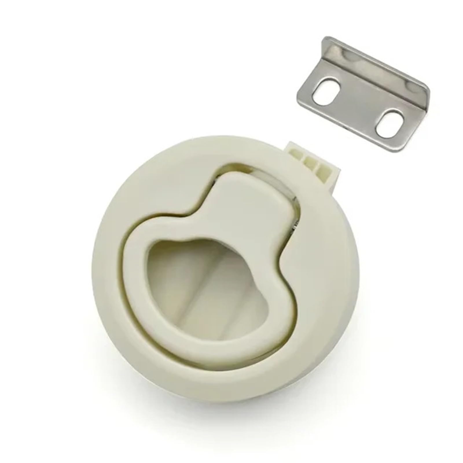 WPOIYHGBY Round Lock Pull Ring Handle Cam Fittings Flush Boat Latch for Deck Marine Hardware Accessory 1Pcs
