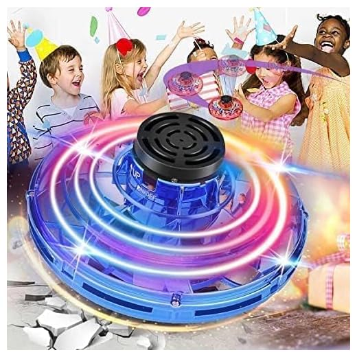 Flying Spinner Mini Drone, Hand Controlled Flying Drone for Kids, Flying Fidget Spinner with LED Colorful Lights & Upgraded Sensors, UFO Drone Flying Ball for Boys Girls Teen Christmas Birthday Gift