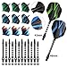 Grebarley Darts Steel Tip Set Professional for Dartboard 4 Sets 54 Pcs 20 22 Grams with 9 Extra Flights Tool Kit O Rings Ebook
