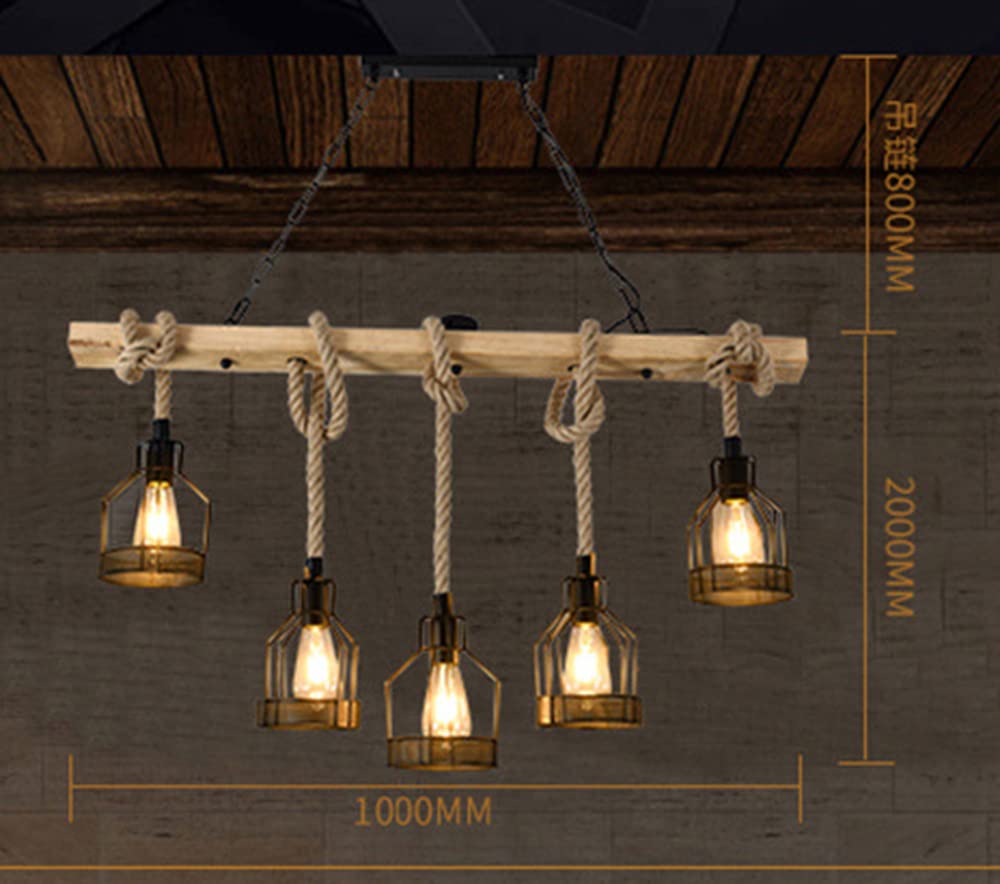 Lampada a Sospensione Retrò Luce Pendente Illuminazione a Soffitto
