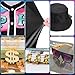 WILDPARTY 80s 90s Outfit for Men, Hip Hop Costume Baseball Jersey Shirt Shorts Bucket Hat Gold Chain Sunglasses Rapper Accessories 1990s Party Costume AllBlack-S