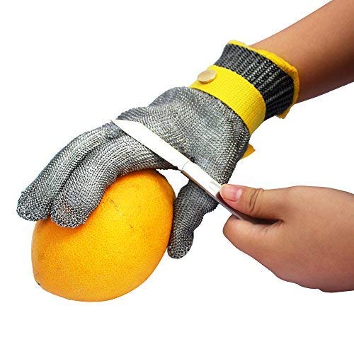 Preisvergleich Produktbild StillCool Schnittschutzhandschuhe Schnittfeste Handschuhe Schnittfeste Handschuhe Kettenhandschuhe aus 100% Edelstahl-Metal Mesh Metzgerhandschuh