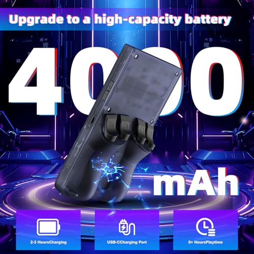 Image of R36MAX Retro Handheld Game Console, Retro Gaming Console with 64G Built-in 18000+ Classic Games, 4.0 Inch 720x720 IPS Screen, Portable Handheld Linux System, 4000mAh Battery (Gary)