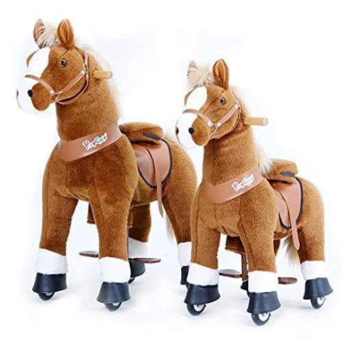 PonyCycle Officiel Classique U Série Montez sur Un Cheval Jouet Peluche Animaux Promenant Marron Cheval Âge 3-5 Ans Petite Taille U324 – vue 7