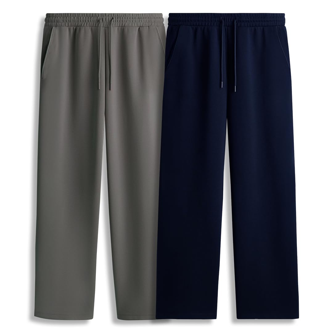 NOBERO Pantaloni da jogging dritti da uomo