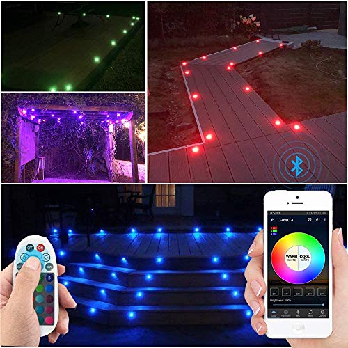 20 luci da incasso a LED Bluetooth RGBWW da