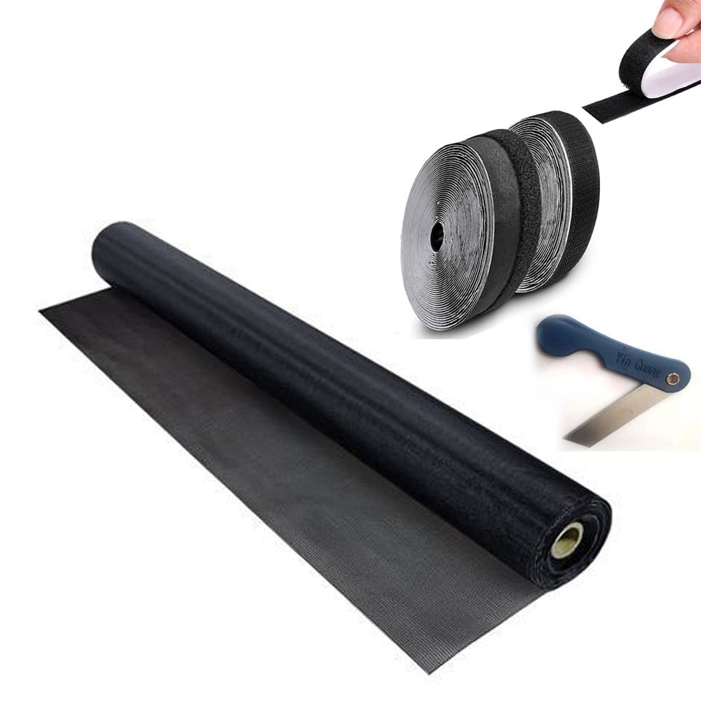 Smart Buy Fiberglass Window Mosquito Mesh Without Stitching 2 x 4 Feets,24 x 48 inches |Black|-image-28