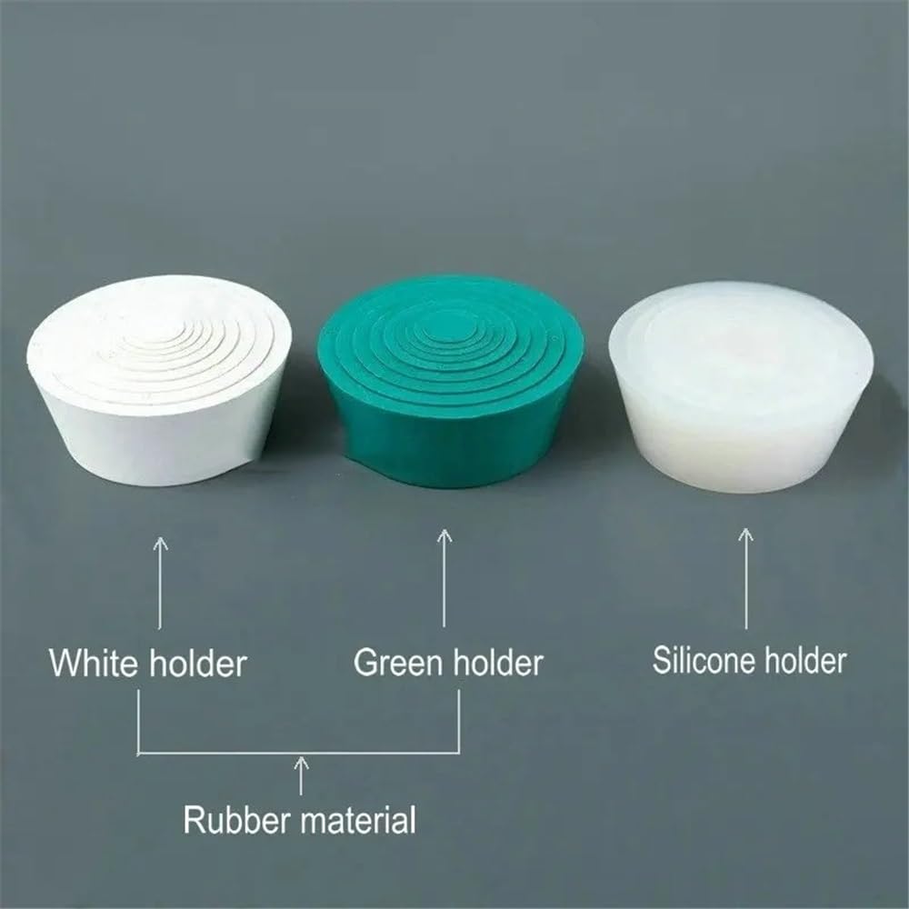 Verrerie et matériel de laboratoire 1 flacon d'aspiration de filtration sous vide en verre borosilicaté à haute teneur en entonnoir de 40 mm à 150 mm, 1 support d'entonnoir(White rubber holder)