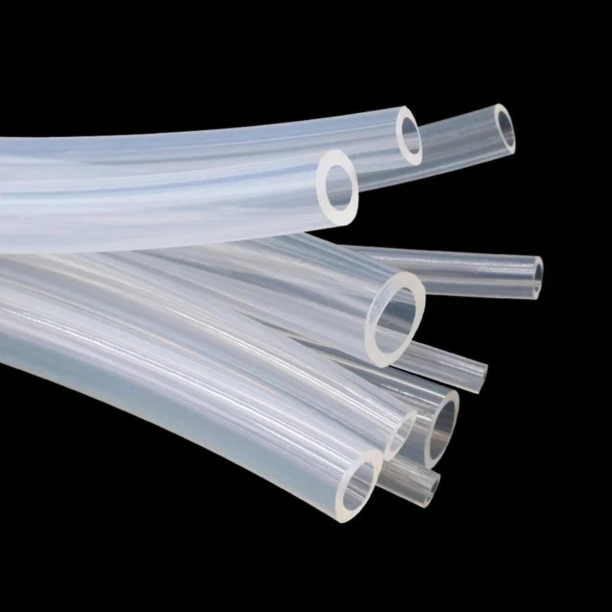 Tubo in gomma siliconica per uso alimentare da 1 metro Diametro tubo flessibile in silicone trasparente 1 2 4 5 6 7 8 9 10 11 12 14 16 18 20 30 Tubo da 50 mm-Traslucido-1 metro-ID 50 mm x 60 mm OD