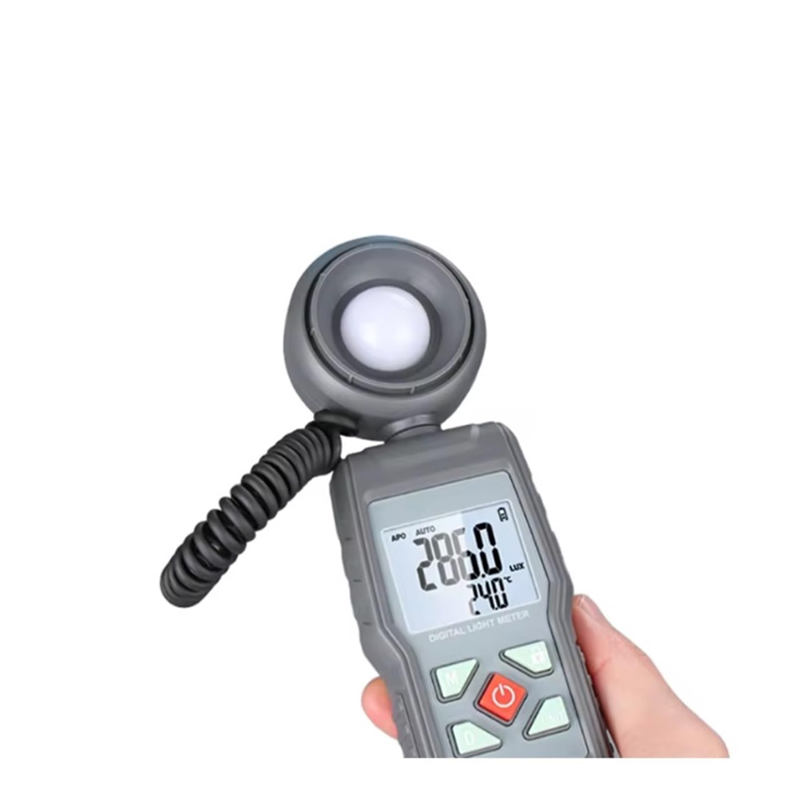 Medidor de luz, Mini fotómetro Digital 199.900 Lux / 19.999 FC Iluminómetro Fotómetro