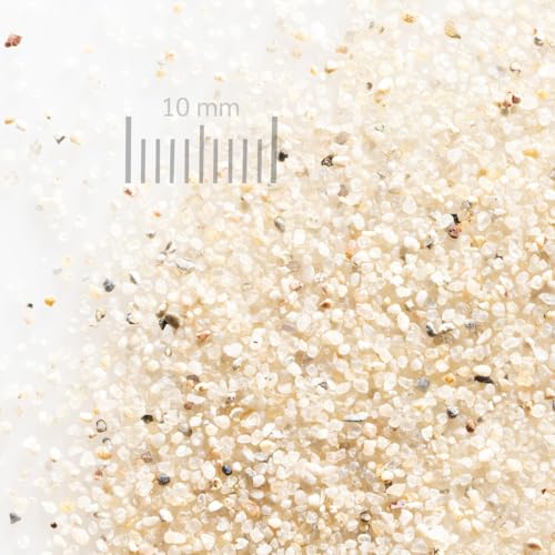 hochreiner feuergetrockneter Quarzsand 5kg | feiner beiger Quarzsand in verschiedenen Körnungen | (0.5-1.0mm)