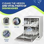 True Fresh Dishwasher Cleaner & Deodorizer Tablets 18-Pack, 20g Each - Powerful Limescale & Odor Removal - Deep Clean for Sparkling Dishwashers - Safe, Effective, and Compatible with All Models