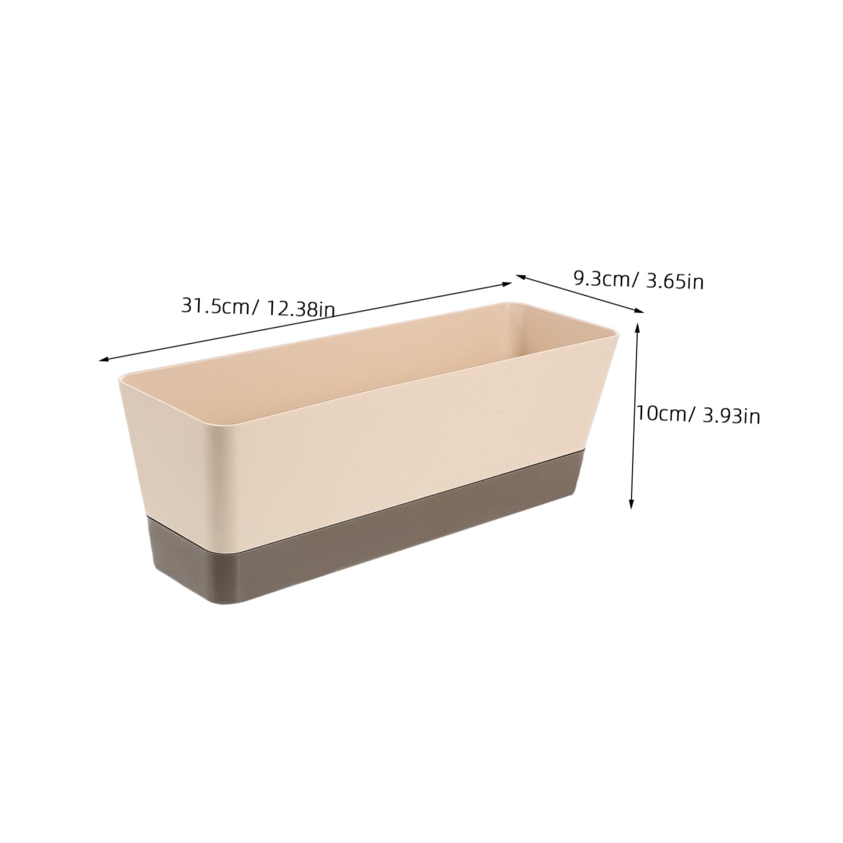 IWOWHERO Window Plants Holder Small Rectangle Plant Boxes Plastic Succulent Pots Garden Planter Pot for Use