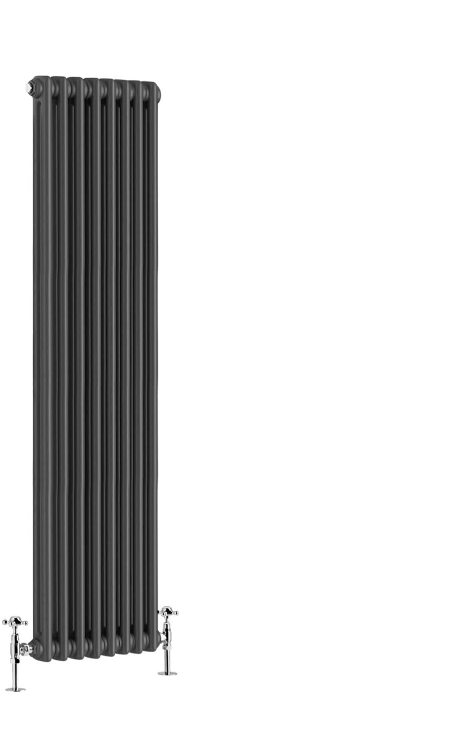 Warmehaus - Traditional Cast Iron Style Anthracite Double Column Vertical Radiator 1500 x 380mm - Perfect for Bathrooms, Kitchen, Living Room โ image 1