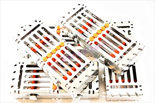 5 EA Sterilization Cassette with Double Buttons Detachable for 5 Instruments CYNAMED