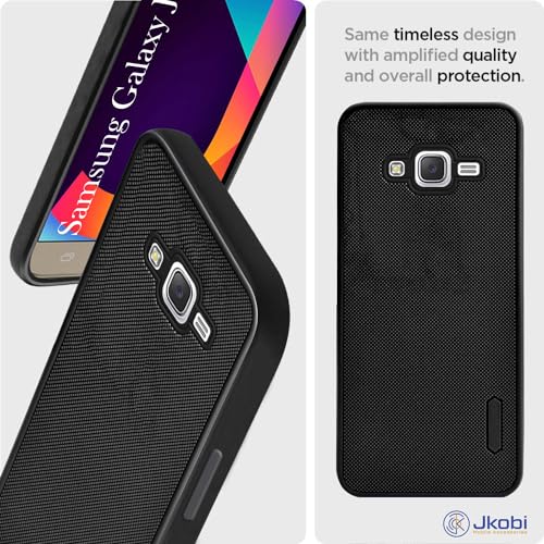 Image of Jkobi Back Cover Case for Samsung Galaxy J7 Nxt (Textured Grip Design | Camera Protection | Slim and Light Weight | Soft Touch and Feel | Black)