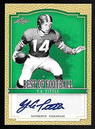 2012 Leaf Best Of Football Autograph New products, world's highest quality popular! Tittle Nippon regular agency Card Y.A. #YAT