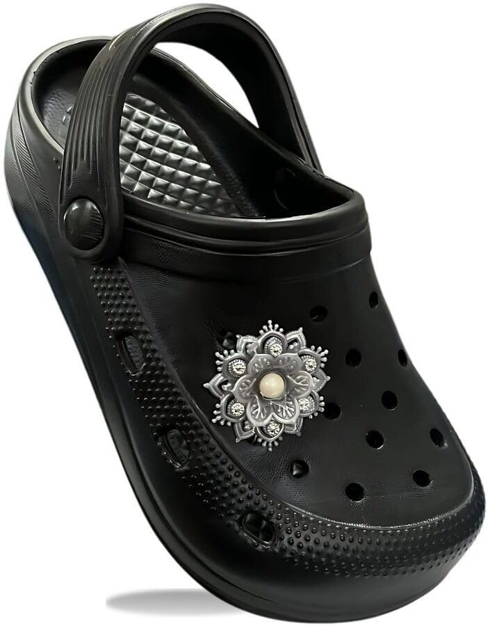 extra comfortable clogs/sandals with cute charms & adjustable back strap for adult| lightweight stylish & anti-skid