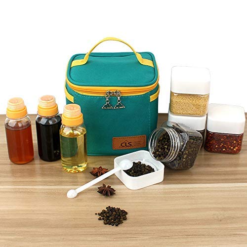 XINGYU Przenośny słoik na przyprawy, akcesoria do grilla, kempingowe Cruet Outdoor pudełko na przyprawy 7P zestaw kuchnia pudełko na przyprawy kombinacja