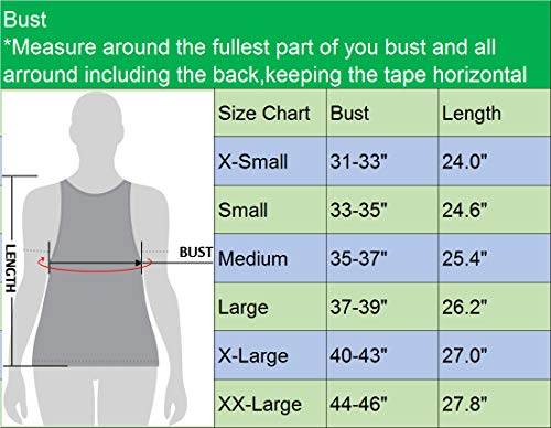 Neleus Women's 3 Pack Compression Athletic Tank Top For Yoga Running,Black,Eu M,Us S #TOP2