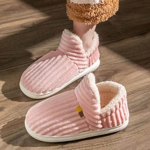 Pluffi Slipper Booties For Women,Women's Memory Foam Bootie Slippers Warm Cozy Boots with Fuzzy Plush Lining Winter Non Slip House Shoes for Indoor Outdoor4