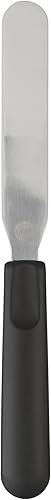 Miniatura 2 de Wilton Espátula de glaseado de 11 pulgadas con una espátula recta de acero inoxidable y mango ergonómico, espátula negra para hornear