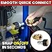 WOJET Universal Pressure Washer Adapter Set for All Petrol Power Washers - M22 to 3/8 Pressure Washer Quick Connect Kit - Quick Release Fittings for Hose, Lance & Gun - 4500 PSI Rated Quick Disconnect