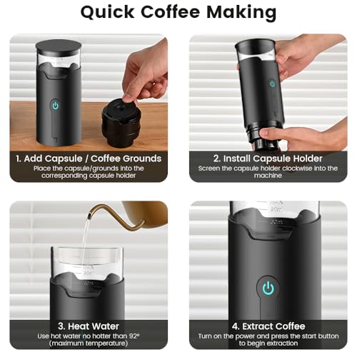 Cafetera Espresso Portátil Semi automática 0.2 L miniatura 5