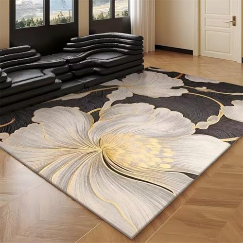 Tapis doux résistant à la moisissure et lavable gris de 70x140 cm - 2