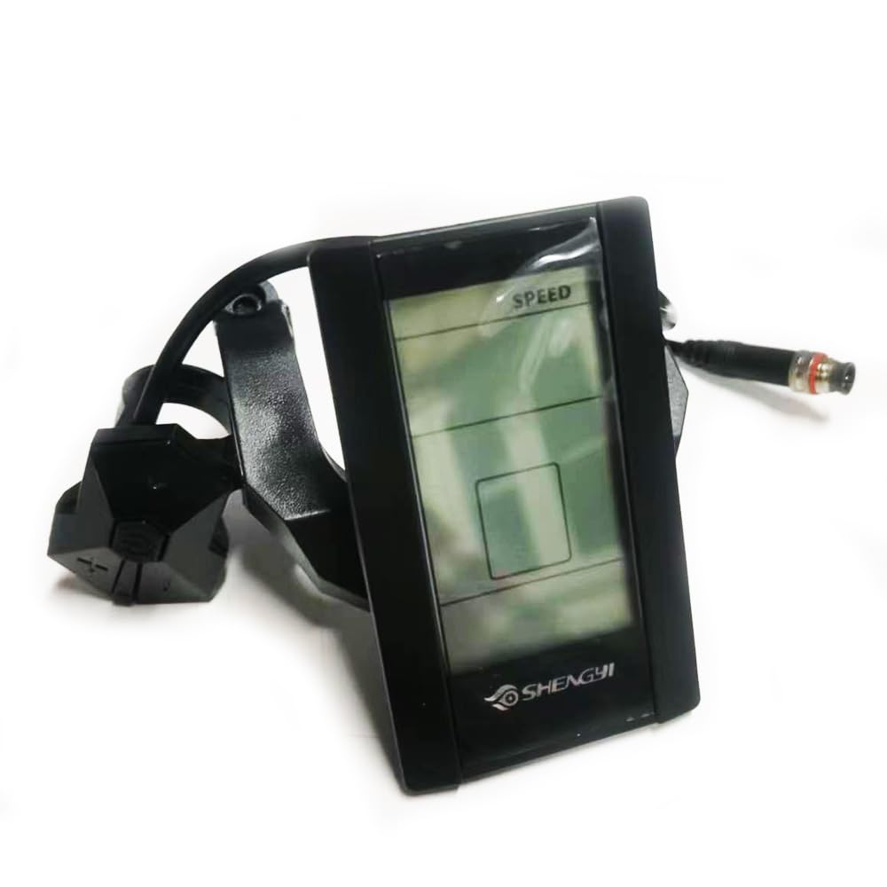 Écran LCD pour Vélo Électrique Shengyi 800DC-L Compteur de Vitesse 36V 48V Affichage de Vélo Électrique avec 5 Pin Prise Étanche APT Ebike Panneau de Contrôle