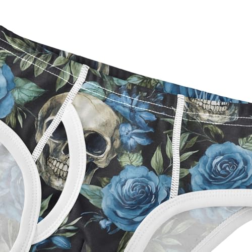 Sugar Skulls Blue Roses Toddler Boy's Underwear 2T 202c00824