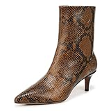 schlangenleder stiefel männer Elevated & Sleek. Diese elegante Stiefelette mit spitzem Zehenbereich für Damen ist ideal für einen Abend in der Stadt.