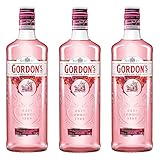  Gordon´s Premium Pink Distilled Gin, 3er, Alkohol, Alkohlgetränk, Getränk, Flasche, 37,5%, 700 ml, 737864