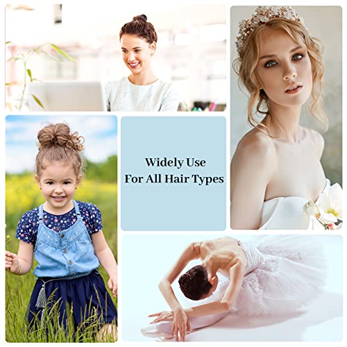 300Pcs U Shaped Hair Pins, 2.8In 100Pcs, 2.4In 100Pcs, 2In 100Pcs Hairpins Bobby Pins Bun Pins For Women Kids Girls Hairdressing Salon, With Storage Box 2Pcs Thick Seamless Hair Ties And 50Pcs Elastic Hair Bands, For All Hair Types ( Black ) #TOP5