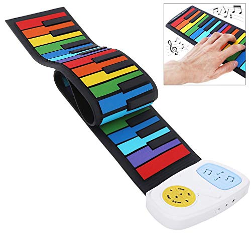 HMTOHL 49 Touches coloré Silicone Flexible Main Enrouler Piano Clavier électronique Orgue Haut-Parleur intégré… - Les Beatles, Paul McCartney, John Lennon, RIngo Starr, George Harrison HMTOHL 49 Touches coloré Silicone Flexible Main Enrouler Piano Clavier électronique Orgue Haut-Parleur intégré… – Image 4