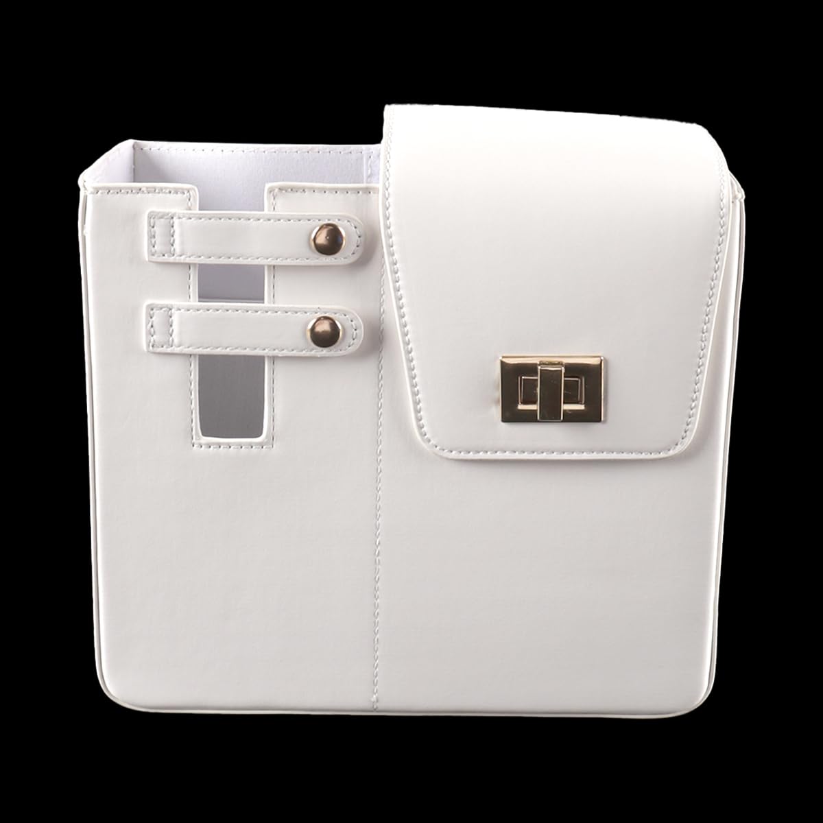 Sac bandoulière pour porte-gobelet, sac pour bouteille d'eau, avec sangle réglable, pour voyage, pique-nique, usage quotidien, blanc
