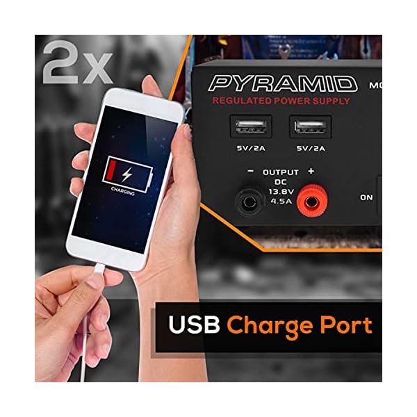 Pyramid-Universal-Compact-Bench-Power-Supply-7-Amp-Regulated-Home-Lab-Benchtop-AC-Dc-Converter-Power-Supply-for-CB-Radio-HAM-W-138-Volt-Dc-120V-AC-Supply-Dual-USB-Cigarette-Lighter-PSU990KX Pyramid-Universal-Compact-Bench-Power-Supply-7-Amp-Regulated-Home-Lab-Benchtop-AC-Dc-Converter-Power-Supply-for-CB-Radio-HAM-W-138-Volt-Dc-120V-AC-Supply-Dual-USB-Cigarette-Lighter-PSU990KX
