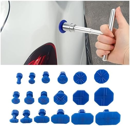 19 Pack T-Bar Suction Cup Car Dent Puller Tool Set, Style B