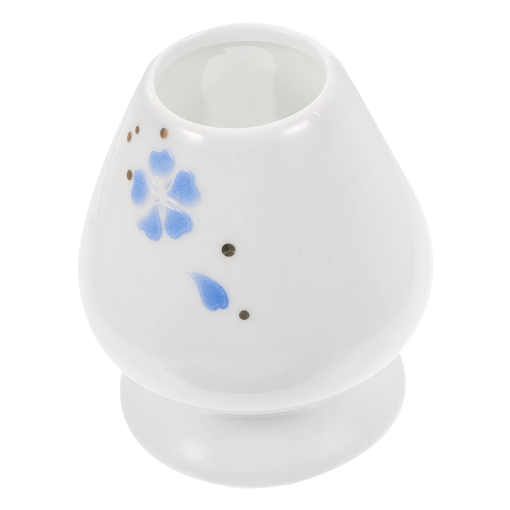 Cabilock Japanese Ceramic Matcha Whisk Holder Decorative Tea Whisk Stand Premium Quality Easy to Clean for Tea Ceremony Matcha Lovers Unique Shape Color Design